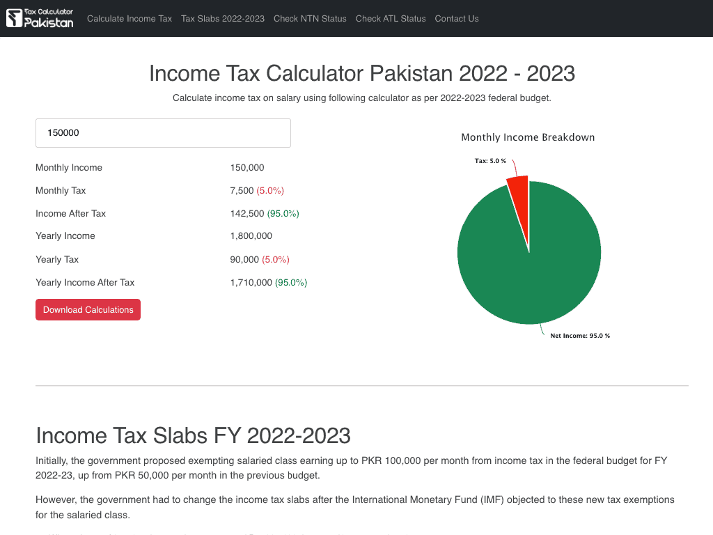 Tax Calculator